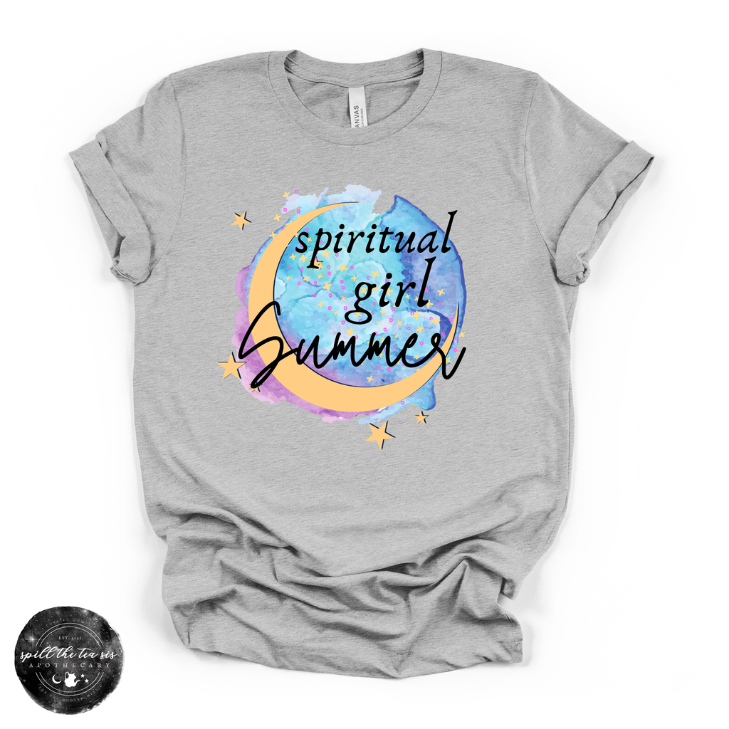 Spiritual Girl Summer Tee | Mystical Witchy Graphic T-Shirt