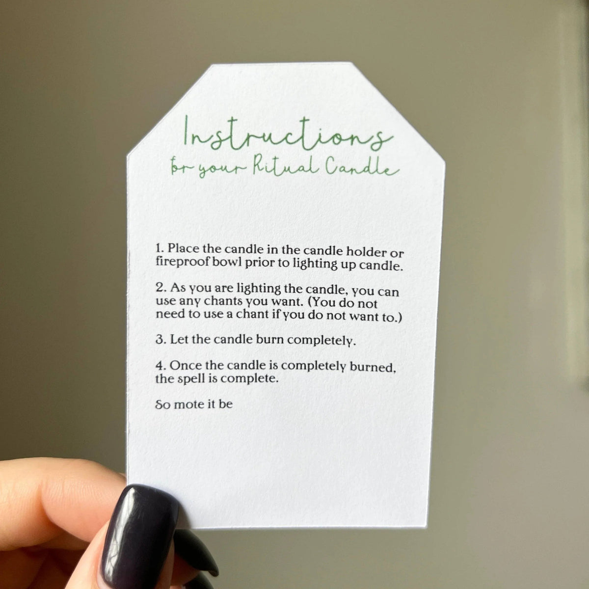 Return To Sender Ritual Candle