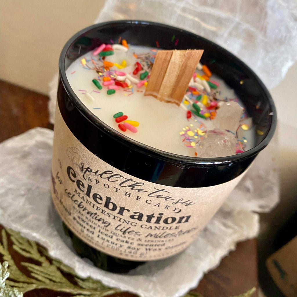 Celebration Birthday Cake  Intention Soy Wax Candle - 9oz