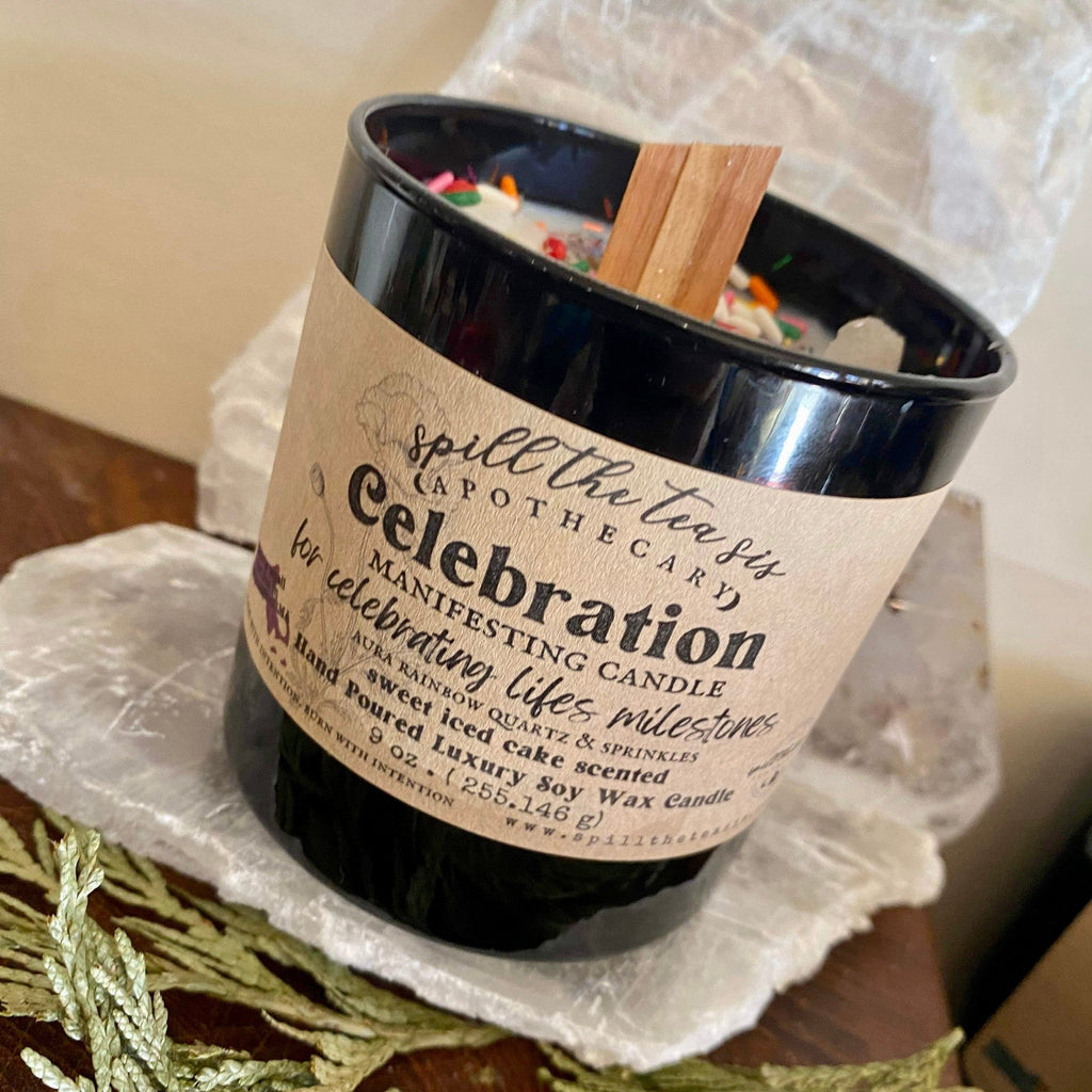 Celebration Birthday Cake  Intention Soy Wax Candle - 9oz